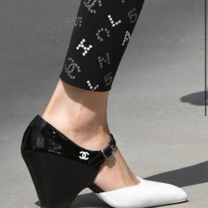 Chanel two tone heels